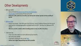 UKNOF49 - Developments in DNS Privacy