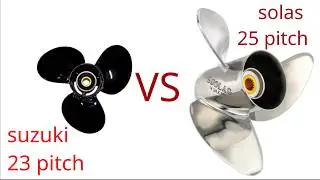 Boat Propeller Test, Suzuki 140 HP, KingFisher 1825 Warrior Tiller WOT