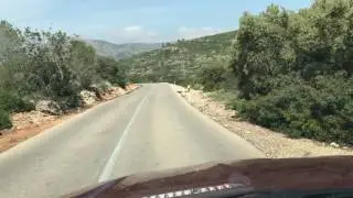 The road to Ll&iacute;ber and the Jalon valley
