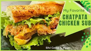 Chatpata chicken Sub sandwich | breakfast sandwich recipes | tasty sub sandwich silvi cooks