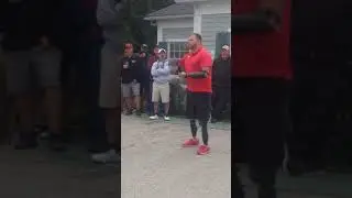 Travis Mills Kicks Off Maine Oxy Golf Tournament