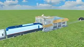 Train Crash vs Cars 🚆🚗 | Offline Game Gameplay | No Game Sound.#trending #usakids #eukids #gameplay