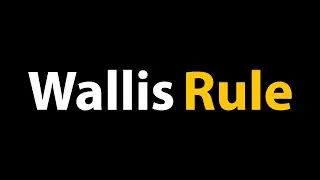 Wallis Rule for Integration