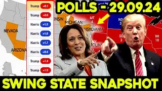 NEW UPDATE SWING STATE POLLS ! Republicans And Democrats Largest GAIN IN LAST 7 DAYS! Map Base Polls