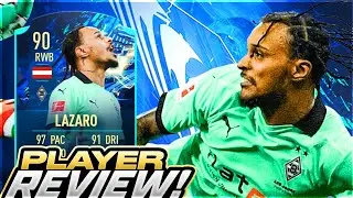 FIFA 21 TOTS MOMENTS SBC LAZARO (90) PLAYER REVIEW! FIFA 21 ULTIMATE TEAM!