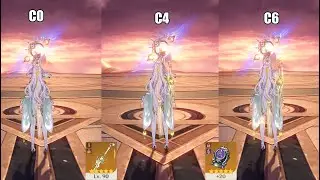 ZIBAI C0 ~ C6 COMPARSION | GENSHIN IMPACT
