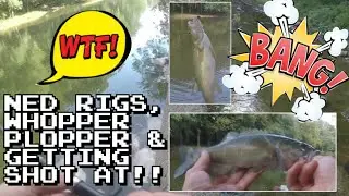 GETTING SHOT AT! (Mississinewa River Marion, In) Exploring Indiana Bass Fishing