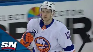 Mathew Barzal Walks In And Goes Top Shelf On A Backhand Goal