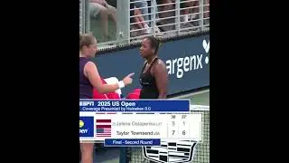 Tennis players heated argument at U.S. Open with AUDIO ENHANCED!                        (fake  lol)