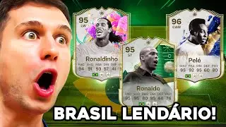MONTEI UM TIME S&Oacute; DE LENDAS DA SELE&Ccedil;&Atilde;O BRASILEIRA! O TIME FICOU MILION&Aacute;RIO 🤑🤑 EA FC 25 ULTIMATE TEAM