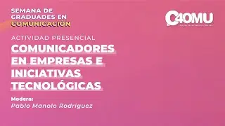 4&ordm; Semana de Graduades en #CCOM: 
