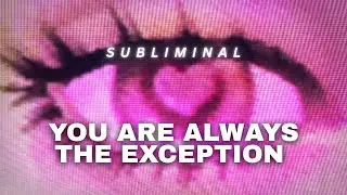 BECOME THE EXCEPTION WHILE YOU SLEEP (Powerful Subliminal)