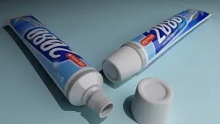 3D MAX toothpaste modeling 치약