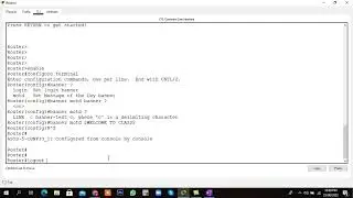 Configuring MOTD Banner on Cisco Router