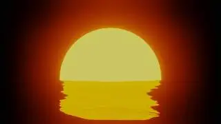 Ocean Sunset (Learning Blender)