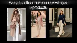 Grwm for office look‼️only with 5 productsTinted moisturiser,mac compact,bobby brown,love earth tint