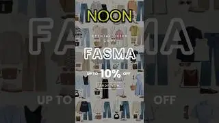Use my code &ldquo;FASMA&rdquo; to get extra discount and cashback 😍😍 #AE #SA #noon  #noondiscount