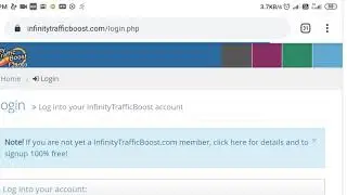 Infinity Traffic Boost.