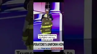 Trump pays tribute to firefighter, Corey Comperatore, who was killed by shooter at campaign rally
