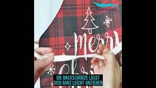 Kochsch&uuml;rze Weihnachten / Weihnachts-Backsch&uuml;rze / Vorbinder mit Weihnachtsmotiv