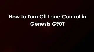 Как отключить контроль полосы движения в Genesis G90?