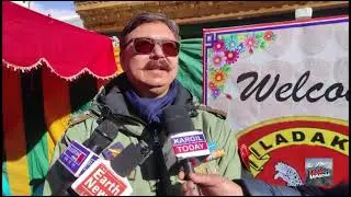 Ladakh police Kargil organised road safety program Sadak suraksha at Kargil Bazar