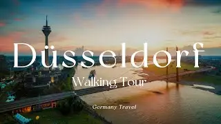 Explore Tourtour - Düsseldorf Walking Tour, Beautiful Germany in 4k video
