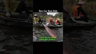 The Beautiful Tam Coc Boat Ride experience in Ninh Binh, Vietnam #travel #travelvlog #vietnam