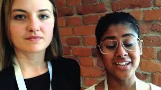 Migrant Voices from the Global Forum on Migration and Development speaking with Migrant Voice