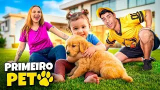 A LUARA GANHOU SEU PRIMEIRO PET *ela gostou?