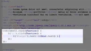 How to Use jQuery to Copy Text from One Element into Another