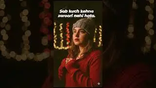 sab kuch kehna zaroori nahi hota&hellip;Kuch khamoshiyan hi sab kuch keh jaati hain #husn#AnuvJain#Khamoshi