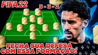FIFA 22 - MELHOR FORMAÇÃO DEFENSIVA APÓS A ATUALIZAÇÃO, BOA PARA DEFENDER E CONTRA ATACAR!!!
