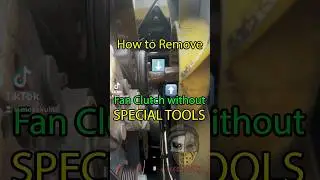 Remove fan clutch WITHOUT special tools!!!!! #autorepair #dieseltrucks  #coolingsystem