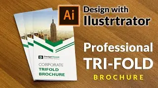 Illustrator tutorial | Creative tri-fold design with illustrator | Learn illustrator easily