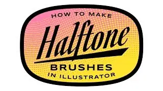 How to make Halftone BRUSHES in Illustrator