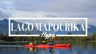 Kayaks en el lago Mapourika (Franz Josef Glacier)