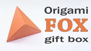 How to make Origami Fox Box - DIY Origami Fox Box Tutorial