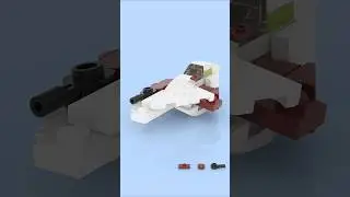 LEGO Microscale Delta-7 Jedi Starfighter 🚀✨ Tiny Build, Massive Star Wars Energy! 💥🌌 #lego