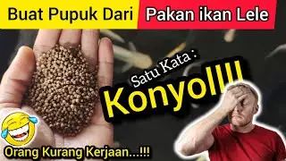 🔴 Konyol..‼️Buat Pupuk dari Pakan ikan Lele Kaya Unsur Hara 💥 Buat Pelet ikan Jadi PUPUK TANAMAN 🤦🤦