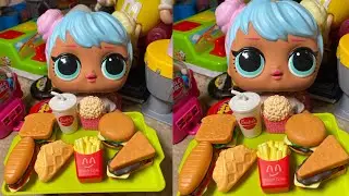 Bonbon Lol doll got her online purchase today Fast food pretend play miniature food toy #satisfying