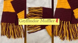 Вязаный кашне | Гарри Поттер | Гриффиндор | Для начинающих 🧣 #crochet #crochetchannel #muffler