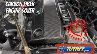 How to Modify a Turner Motorsports Carbon Fiber Engine Cover for BMW N55!