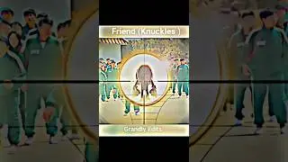 Knuckles Enter In Squid Game 🤯☠️ || Squid Game #shorts #knuckles