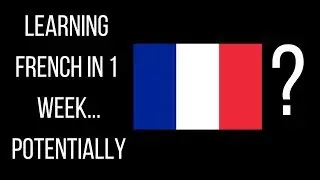 Attempting to learn French in 1 week... ish || Polyglot challenge