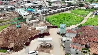 Fly Over Tenjo Girder Terpasang Menyeberang Rel KAI Update Akhir Desember 2024