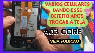 CELULAR SAMSUNG PAROU &Aacute;UDIO AP&Oacute;S TROCA DE TELA (A03 core)