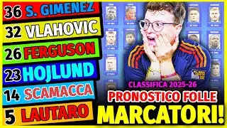Quanti GOL faranno i BOMBER della SERIE A 2025-26? - PREDICTION CLASSIFICA MARCATORI SICKWOLF