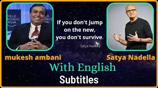 Satya Nadela and Mukesh Ambani  Future Decoded Mumbai CEO Summit  Microsoft India speech