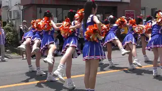 [4K]水戸商業高等学校チア・ダンス部「Blue Twinkle&rsquo;s」-第56回水戸黄門まつり下市パレード3